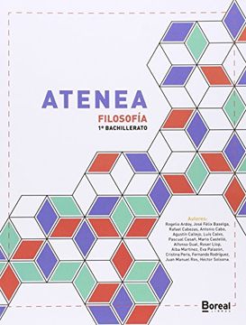 portada Atenea: FILOSOFÍA PARA PRIMERO DE BACHILLERATO