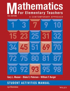 portada Mathematics for Elementary Teachers: A Contemporary Approach 10e Student Activity Manual (en Inglés)