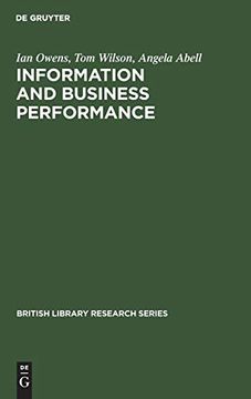 portada Information and Business Performance (British Library Research) 