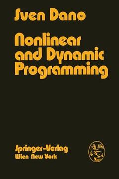 portada nonlinear and dynamic programming: an introduction (en Inglés)
