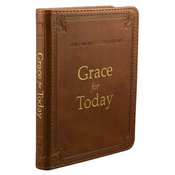 portada Grace for Today: One Minute Devotions (LuxLeather)