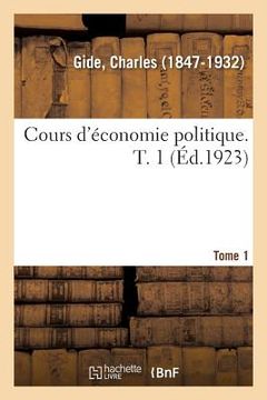 portada Cours d'Économie Politique. T. 1 (in French)