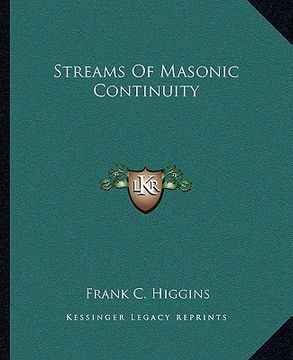 portada streams of masonic continuity (en Inglés)