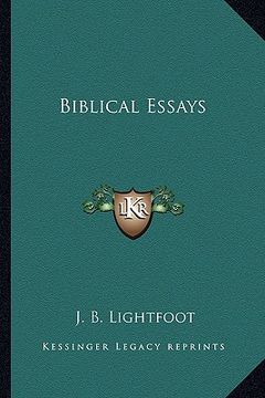 portada biblical essays (en Inglés)