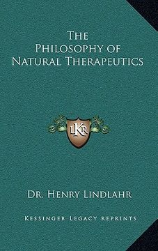 portada the philosophy of natural therapeutics (en Inglés)