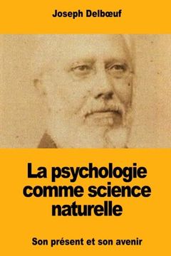 portada La Psychologie Comme Science Naturelle (en Francés)