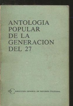 portada Antologia Popular de la Generacion del 27