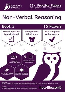 portada 11+ Practice Papers for Independent Schools & Aptitude Training Non-Verbal Reasoning Book 2 (en Inglés)