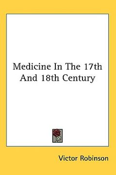 portada medicine in the 17th and 18th century (en Inglés)