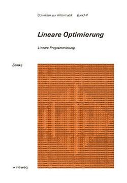 portada Lineare Optimierung: Lineare Programmierung (en Alemán)