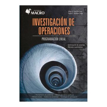 portada Investigacion de Operaciones: Programacion Lineal