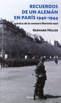 portada Recuerdos de un Alemán en París 1940-1944 (in Spanish)