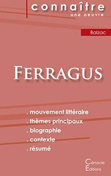 portada Fiche de Lecture Ferragus de Balzac (Analyse Littéraire de Référence et Résumé Complet) (Connaître une Oeuvre) (in French)