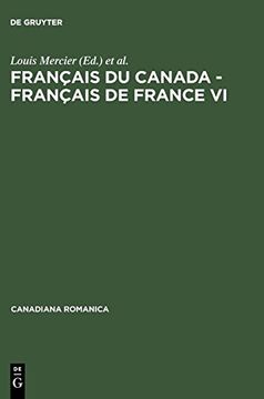 portada Français du Canada - Français de France vi (in French)