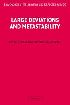 portada large deviations and metastability (en Inglés)