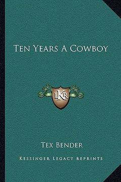 portada ten years a cowboy