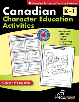 portada Canadian Character Education Activities Grades K-1 (en Inglés)
