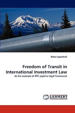 portada freedom of transit in international investment law (en Inglés)