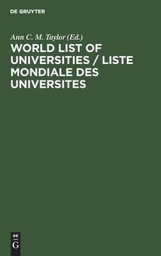portada World List of Universities / Liste Mondiale des Universites (en Inglés)