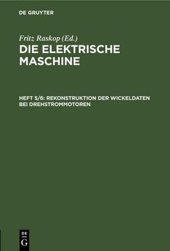 portada Rekonstruktion der Wickeldaten bei Drehstrommotoren (in German)