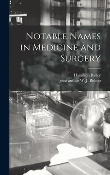 portada Notable Names in Medicine and Surgery (en Inglés)