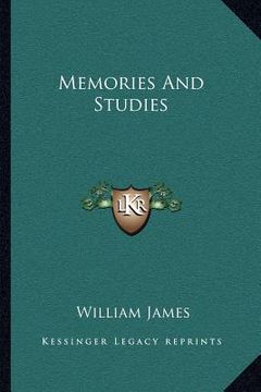 portada memories and studies (en Inglés)