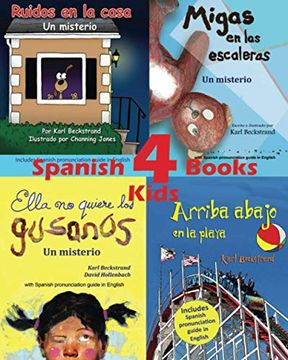 portada 4 Spanish Books for Kids - 4 Libros Para Niños: With Pronunciation Guide in English (Spanish Picture Books With Pronunciation Guide)