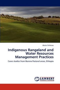 portada indigenous rangeland and water resources management practices (en Inglés)