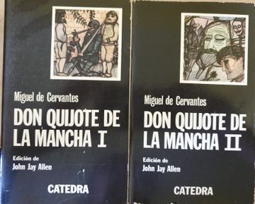 portada Don Quijote de la Mancha. 2 Tomos; Obra Completa. Edicion de John jay Allen.