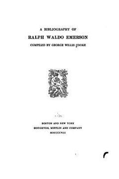 portada A Bibliography of Ralph Waldo Emerson (en Inglés)