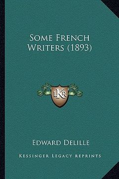 portada some french writers (1893)