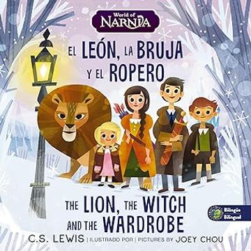 portada The Lion, the Witch, and the Wardrobe/ el León, la Bruja y el Ropero, Bilingual Board Book