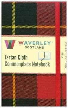 portada Wallace Modern Red: Waverley Genuine Tartan Cloth Commonplace Pocket Notebook (9Cm x 14Cm) (Waverley Scotland Tartan Cloth Commonplace Notebooks (en Inglés)