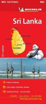 portada Mapa National sri Lanka (Mapas National Michelin) (en Inglés)