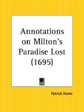 portada annotations on milton's paradise lost (en Inglés)
