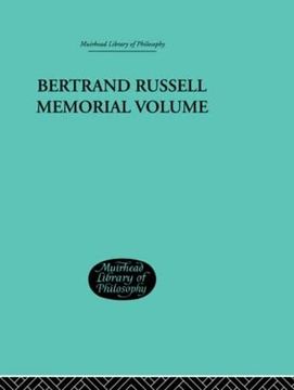 portada Bertrand Russell Memorial Volume (Muirhead Library of Philosophy)