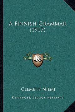 portada a finnish grammar (1917) a finnish grammar (1917) (en Inglés)