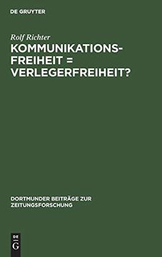portada Kommunikationsfreiheit = Verlegerfreiheit? (in German)