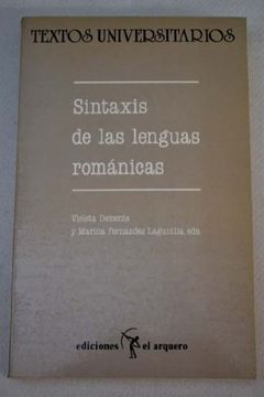 portada Sintaxis de las lenguas romanicas (Textos universitarios) (Spanish Edition)