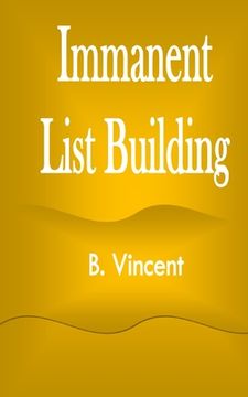 portada Immanent List Building (in English)