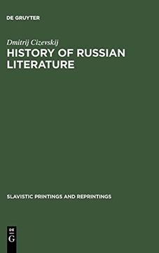 portada History of Russian Literature: From the Eleventh Century to the end of the Baroque (Slavistic Printings and Reprintings) (en Inglés)