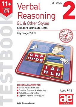 portada 11+ Verbal Reasoning Year 5-7 gl & Other Styles Testbook 2: Standard 20 Minute Tests (en Inglés)