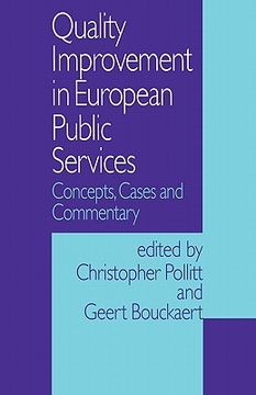 portada quality improvement in european public services: concepts, cases and commentary (en Inglés)