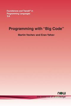 portada Programming with "Big Code" (en Inglés)