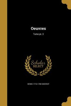 portada Oeuvres; Tome pt. 3 (in French)