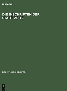 portada Die Inschriften der Stadt Zeitz (in German)
