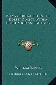 portada poems of rural life in the dorset dialect, with a dissertation and glossary