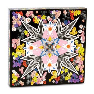 portada Christian Lacroix Flowers Galaxy Double Sided 500 Piece Jigsaw Puzzle From Galison - 20" x 20" Jigsaw Puzzle With Iconic Design, Thick & Sturdy Pieces, Unique Gift Idea