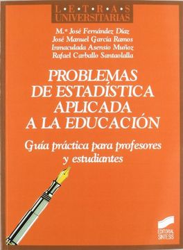 portada Problemas de Estadística Aplicada a la Educación (in Spanish)