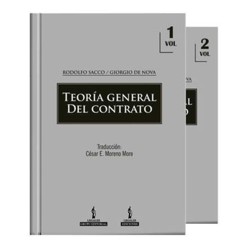 portada TEORÍA GENERAL DEL CONTRATO (volumen 1 y 2)
